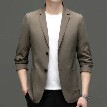 6980-2023 Мужской костюм весенний новый деловой профессиональный мужской пиджак повседневная корейская версия костюма