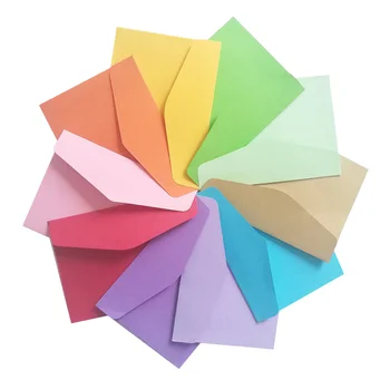 30 шт. Мини-сумка для хранения банка ярких цветов, членские карточки, конверты, сумка (случайный цвет)