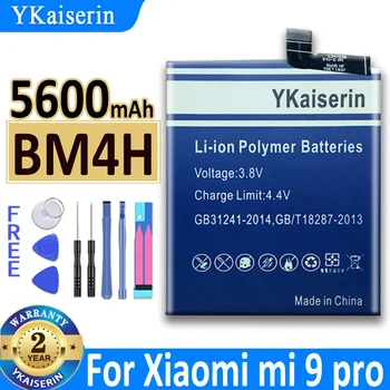 5600 мАч YKaiserin Аккумулятор BM4H Для Xiaomi 9 Pro 9Pro Mi 9pro BM 4H BM-4H Аккумулятор Высокой Емкости + Номер для отслеживания